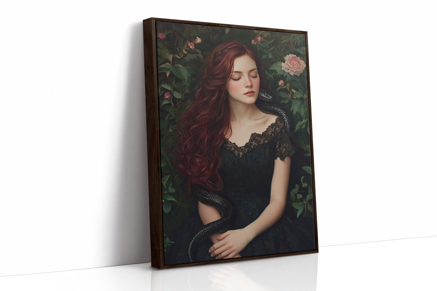 AL0320 - Premium Art Print - Brown Framed Canvas image 1