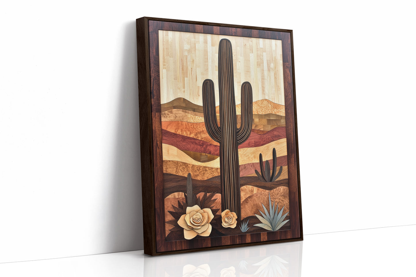 AL0447 - Premium Art Print - Brown Framed Canvas image 1