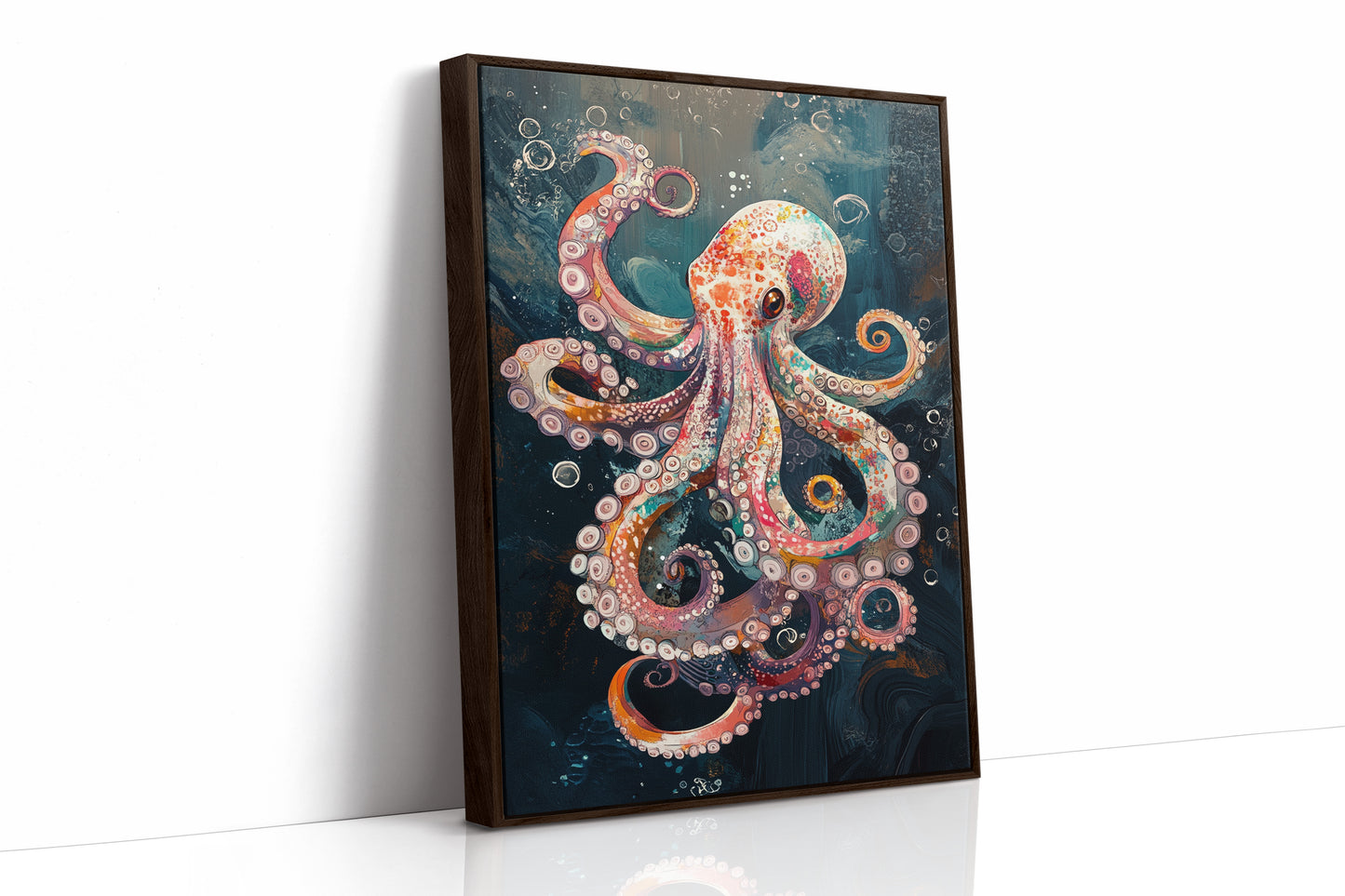 AL0729 - Premium Art Print - Brown Framed Canvas image 1