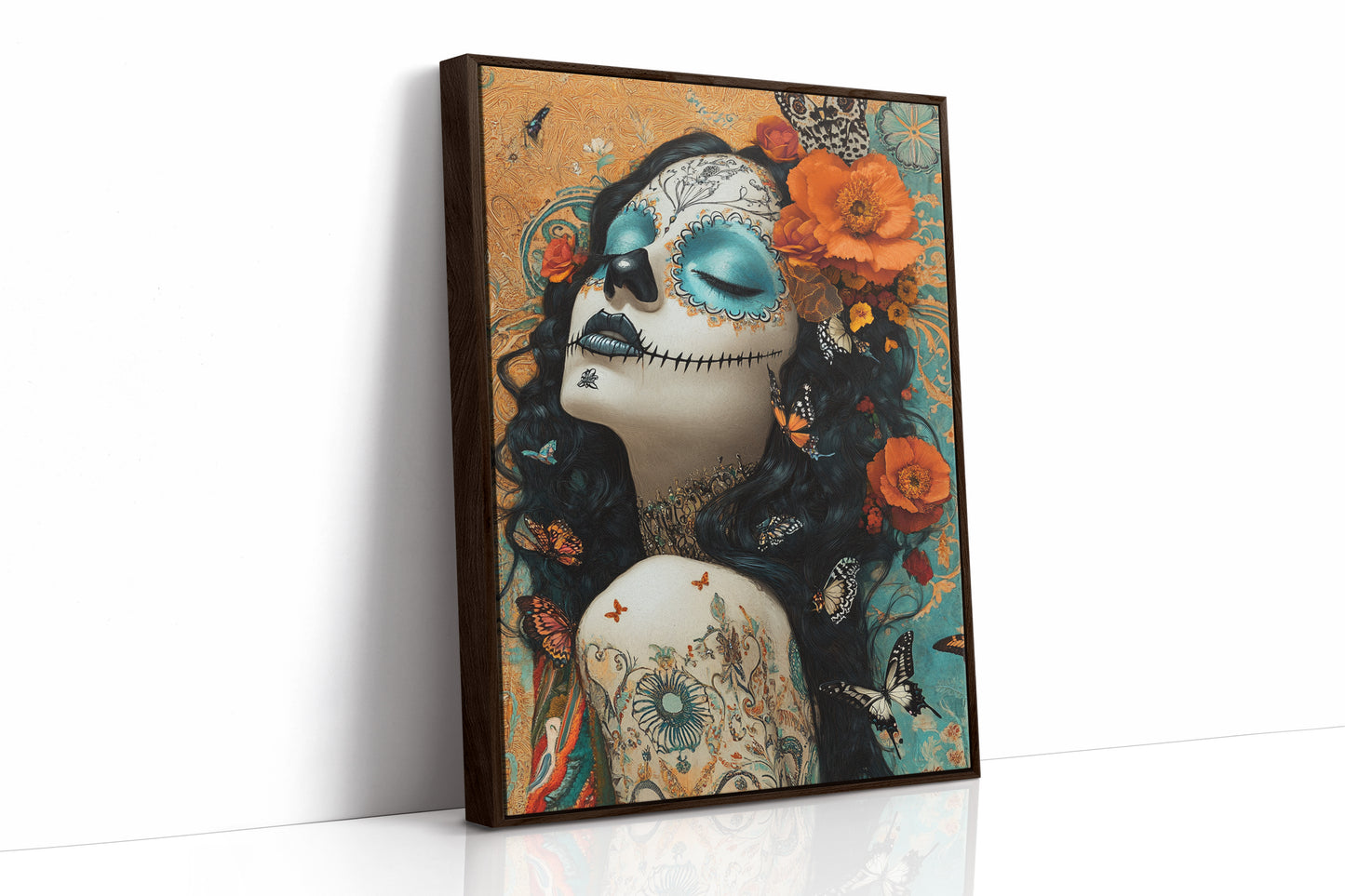 AL0730 - Premium Art Print - Brown Framed Canvas image 1