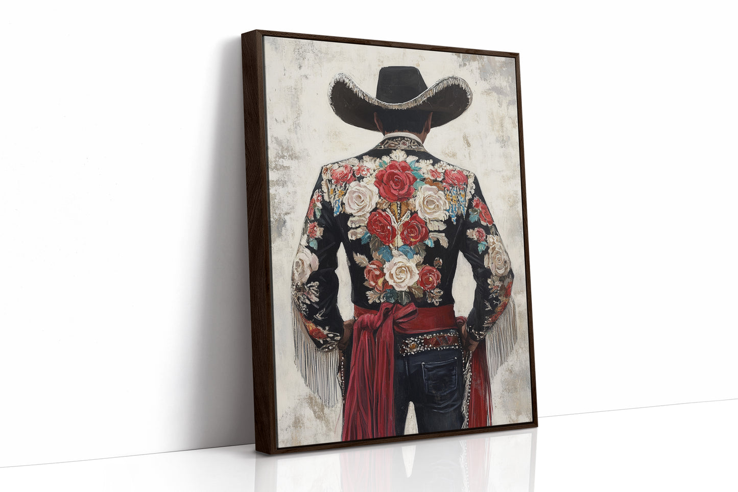 AL0732 - Premium Art Print - Brown Framed Canvas image 1