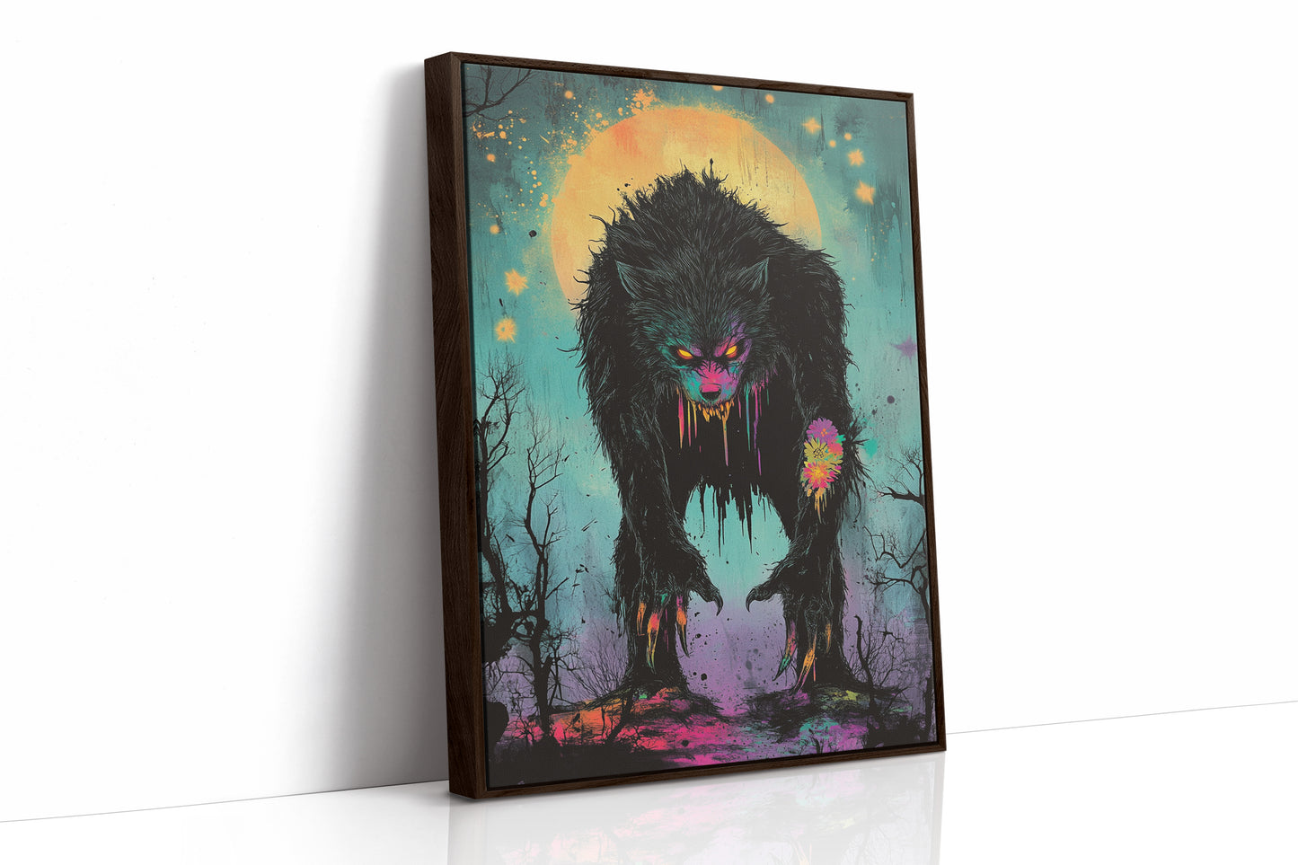 AL0738 - Premium Art Print - Brown Framed Canvas image 1