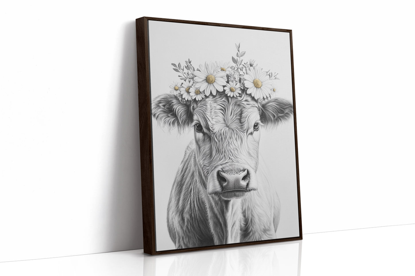 AL0743 - Premium Art Print - Brown Framed Canvas image 1