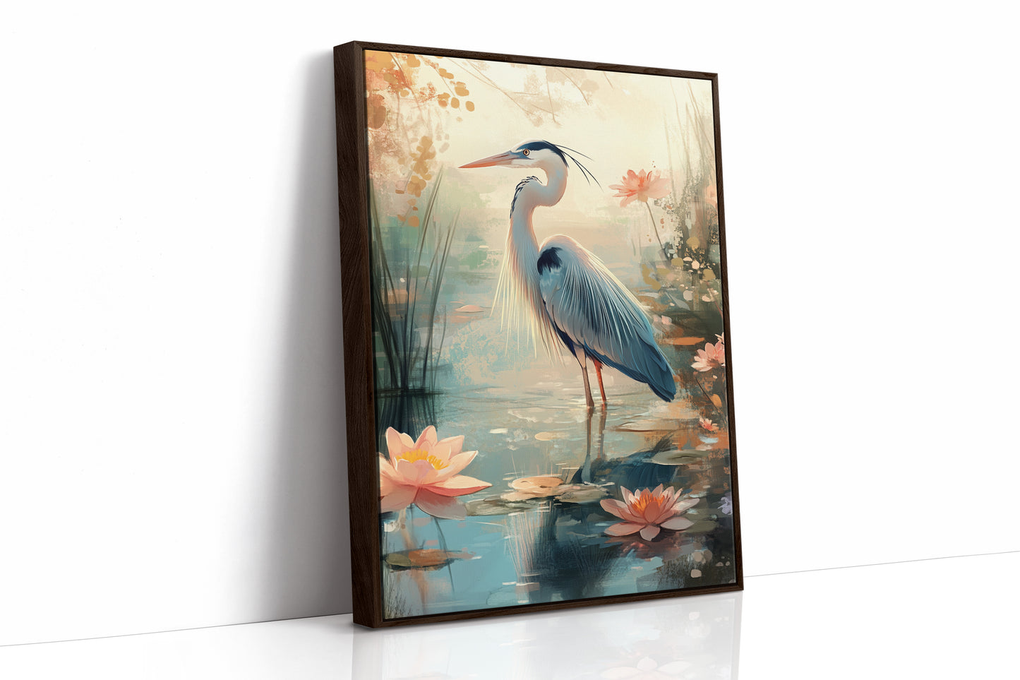 AL0748 - Premium Art Print - Brown Framed Canvas image 1