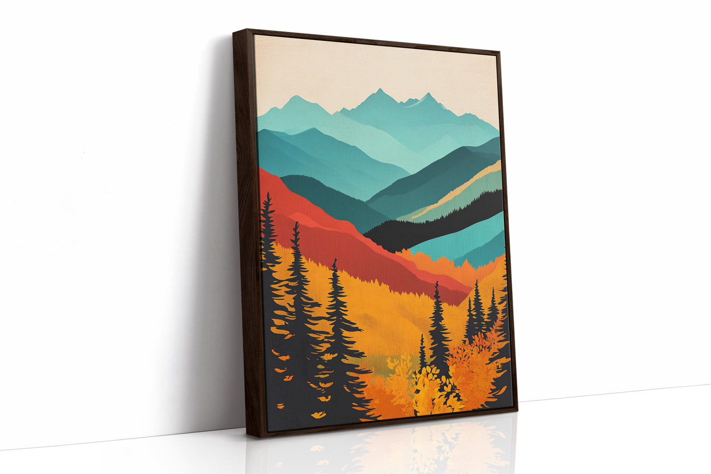 AL0758 - Premium Art Print - Brown Framed Canvas image 1