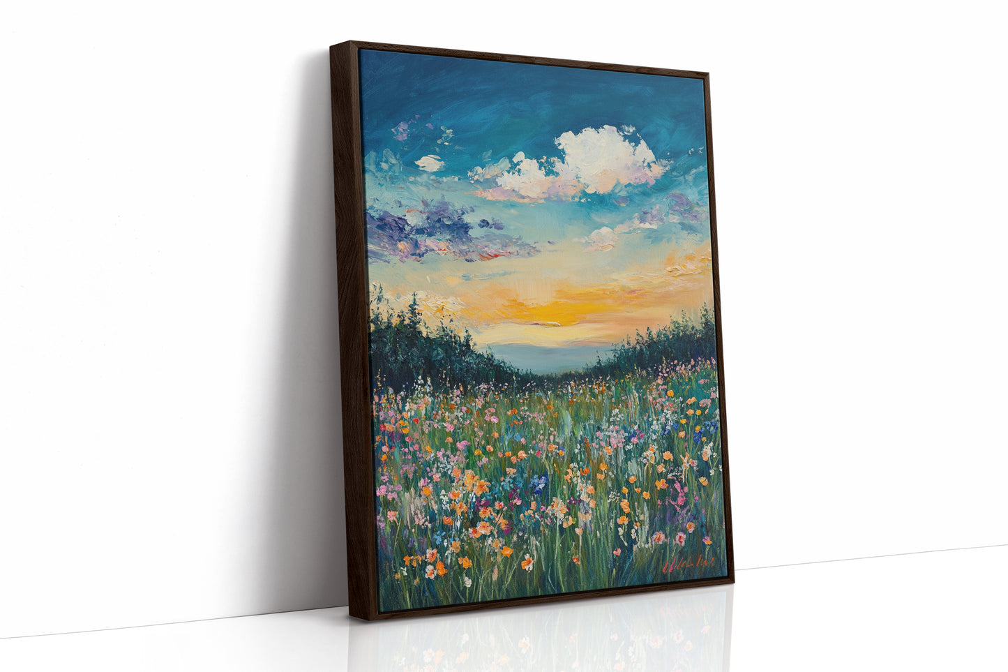 AL0759 - Premium Art Print - Brown Framed Canvas image 1