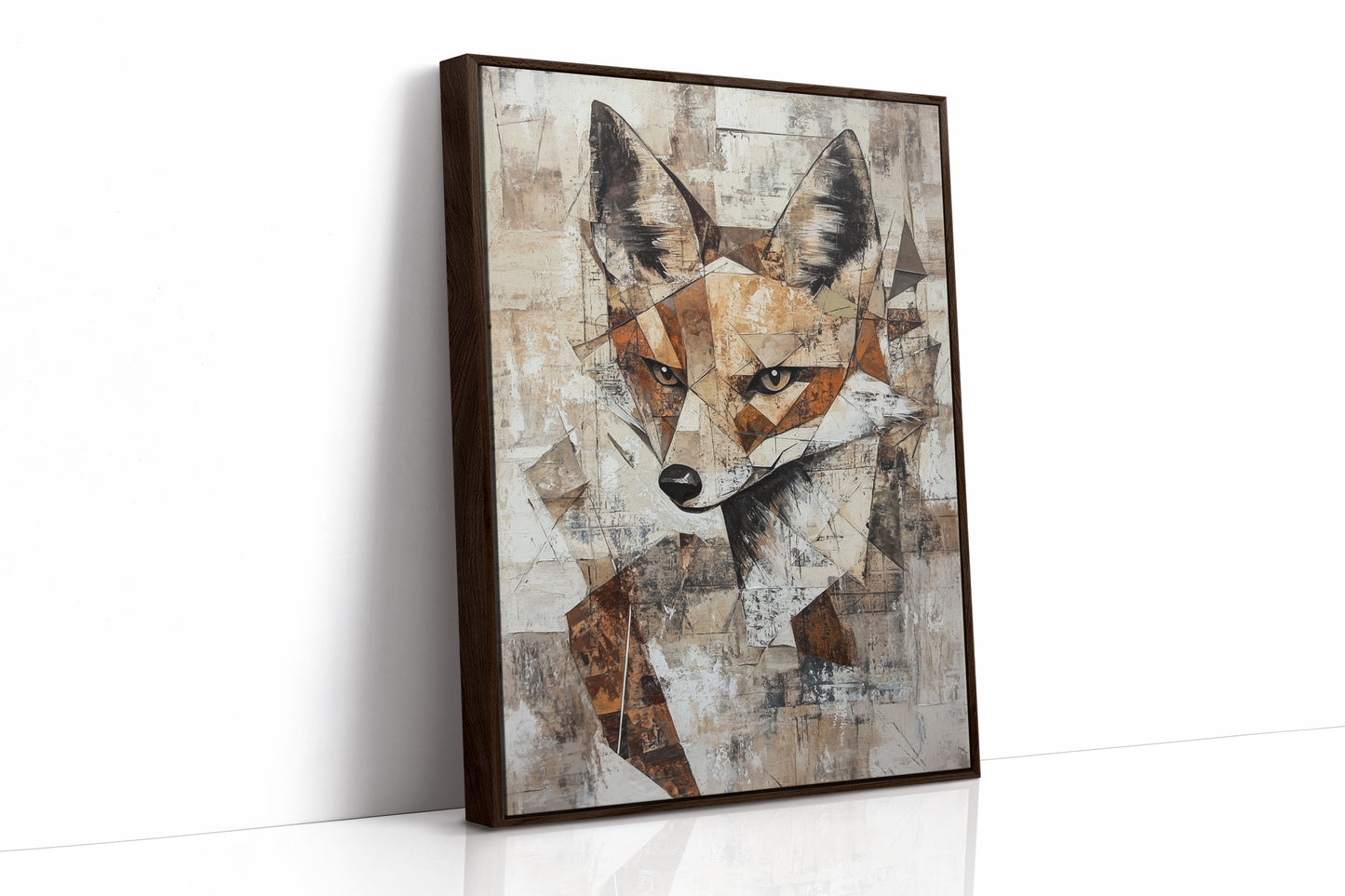 AL0762 - Premium Art Print - Brown Framed Canvas image 1
