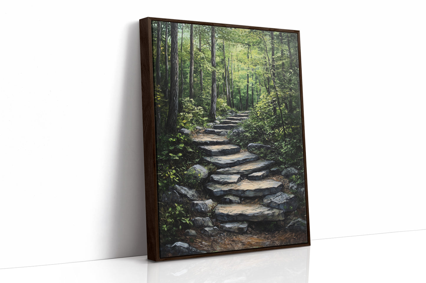 AL0765 - Premium Art Print - Brown Framed Canvas image 1