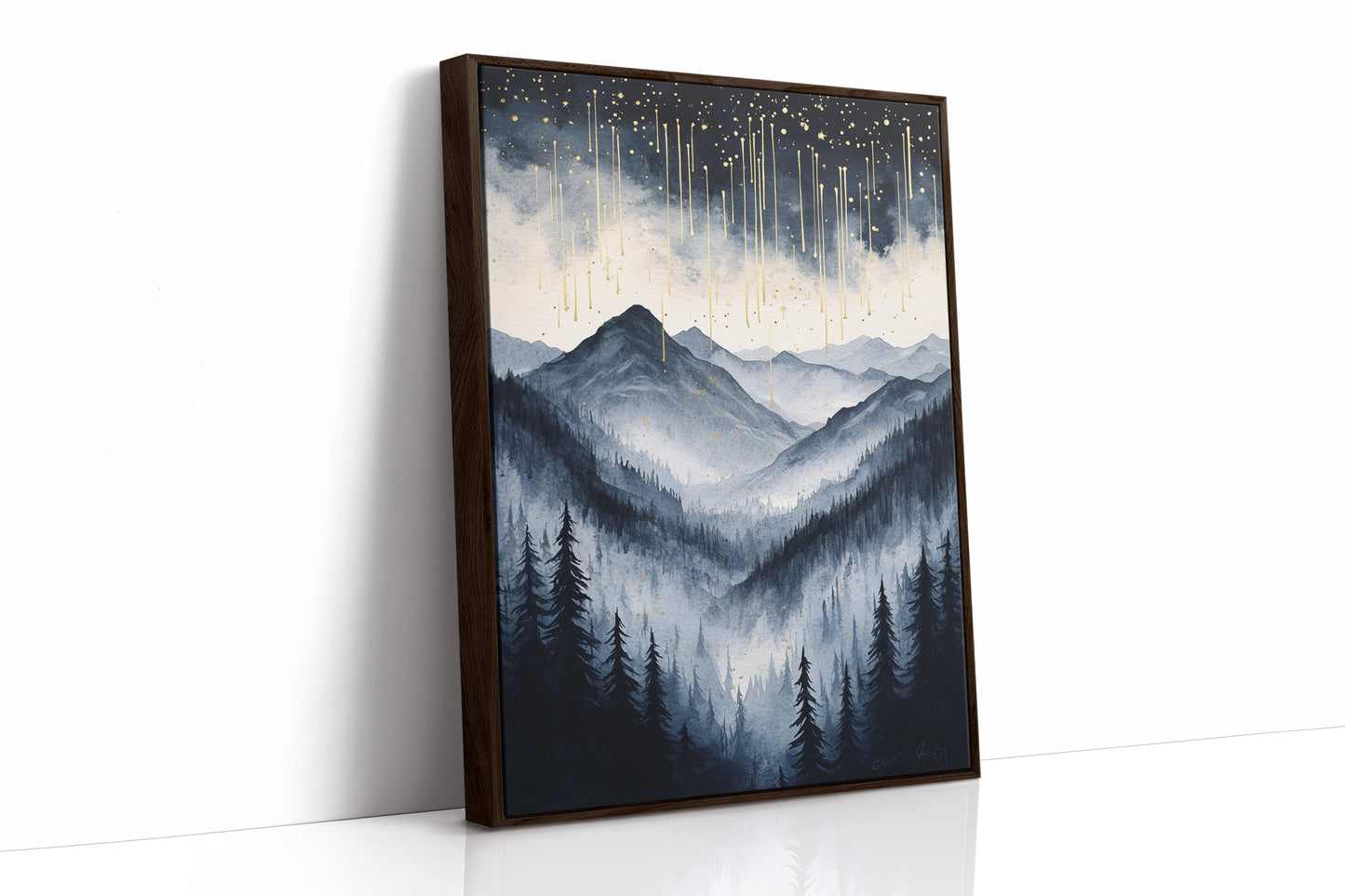 AL0770 - Premium Art Print - Brown Framed Canvas image 1