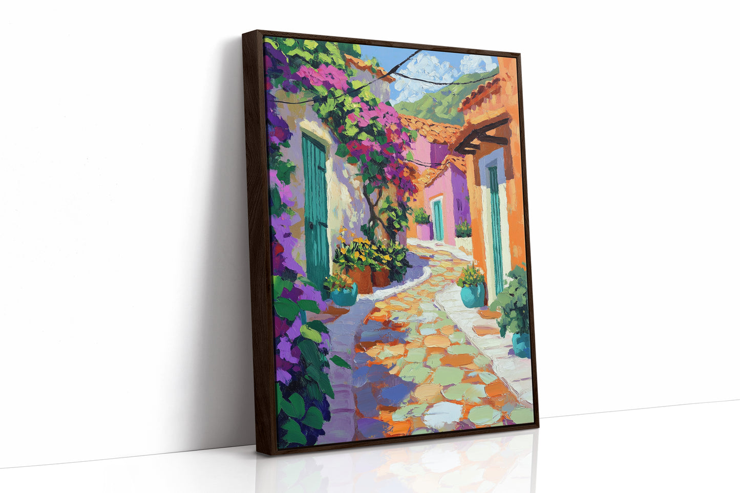 AL0776 - Premium Art Print - Brown Framed Canvas image 1