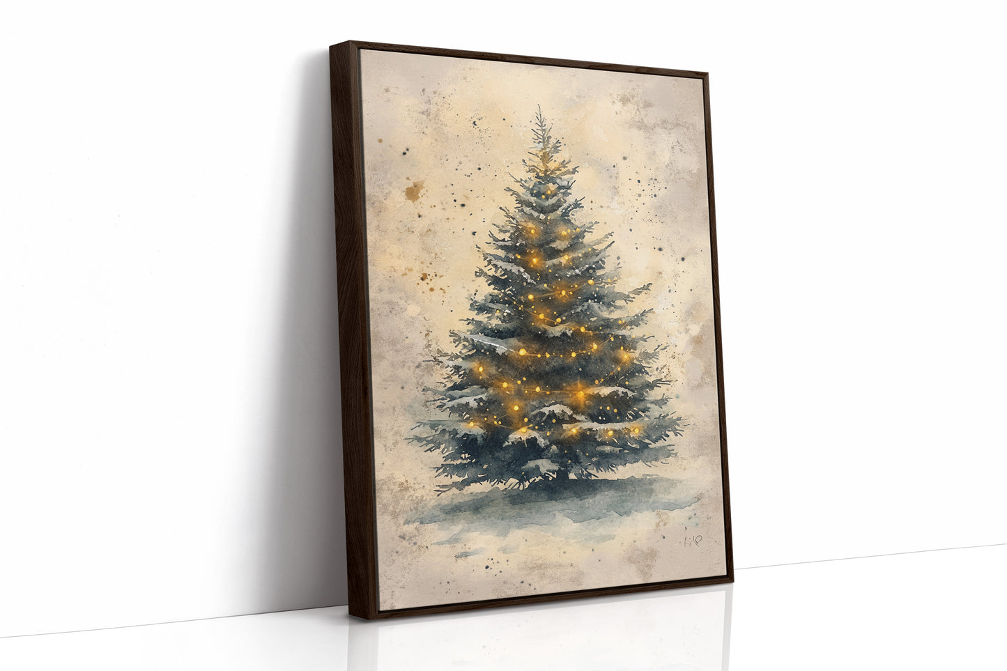 AL0807 - Premium Art Print - Brown Framed Canvas image 1