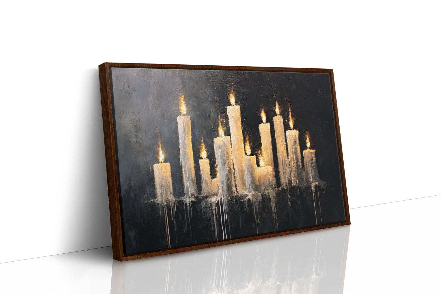 JK1364 - Premium Art Print - Brown Framed Canvas image 1