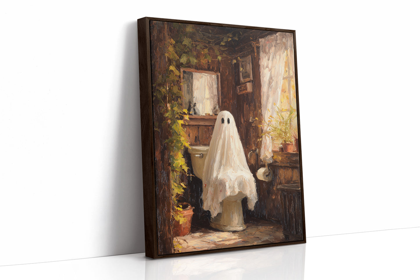 JK1370 - Premium Art Print - Brown Framed Canvas image 1