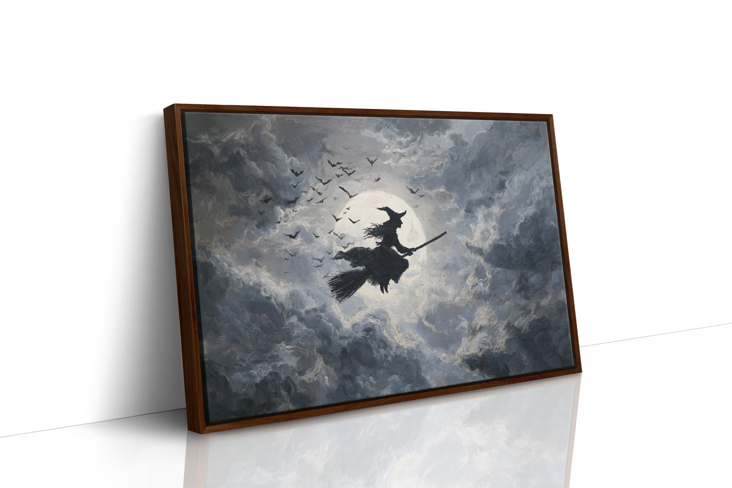 JK1376 - Premium Art Print - Brown Framed Canvas image 1