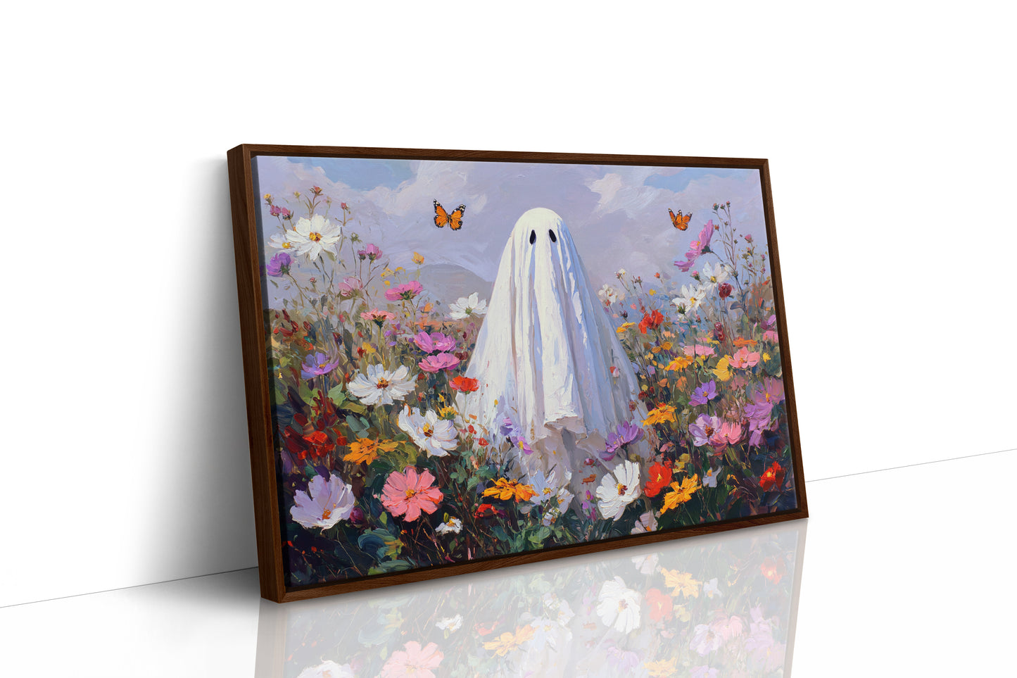 JK1384 - Premium Art Print - Brown Framed Canvas image 1