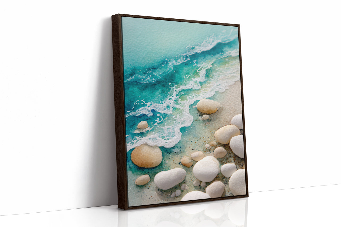 AL1893 - Premium Art Print - Brown Framed Canvas image 1