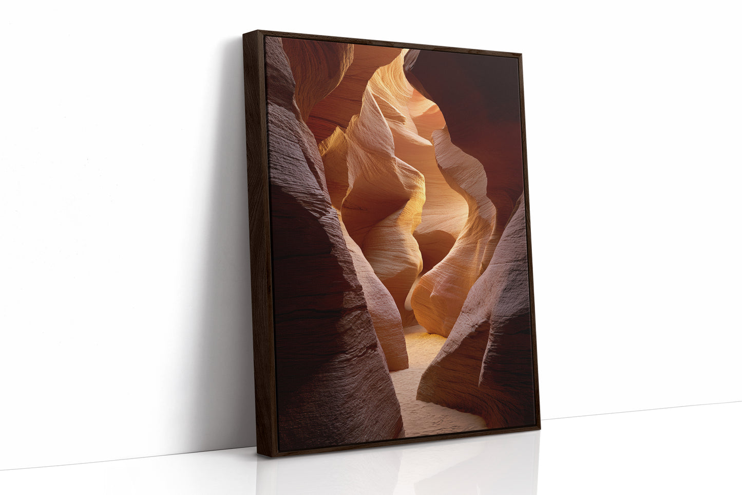 AL1886 - Premium Art Print - Brown Framed Canvas image 1