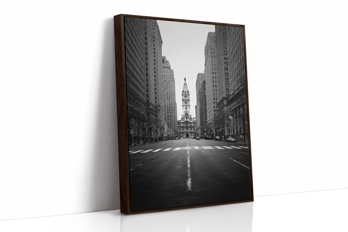 AL1884 - Premium Art Print - Brown Framed Canvas image 1