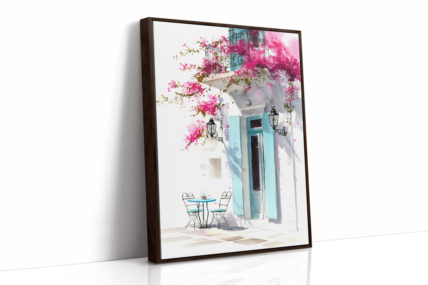 AL1869 - Premium Art Print - Brown Framed Canvas image 1