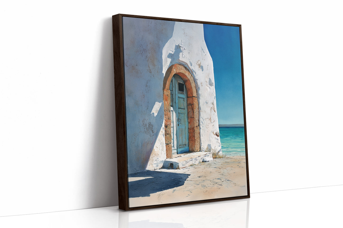 AL1870 - Premium Art Print - Brown Framed Canvas image 1