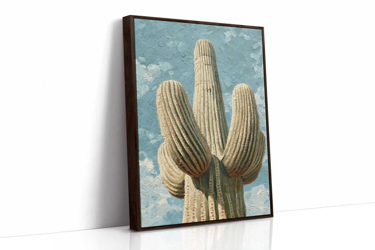 AL1857 - Premium Art Print - Brown Framed Canvas image 1
