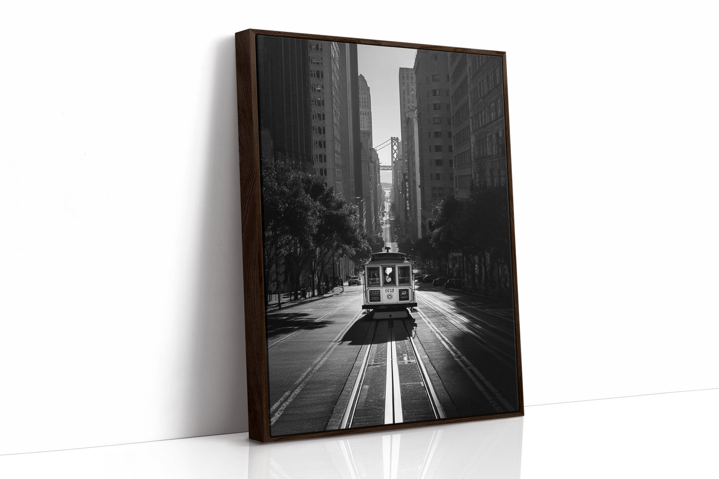 AL1861 - Premium Art Print - Brown Framed Canvas image 1