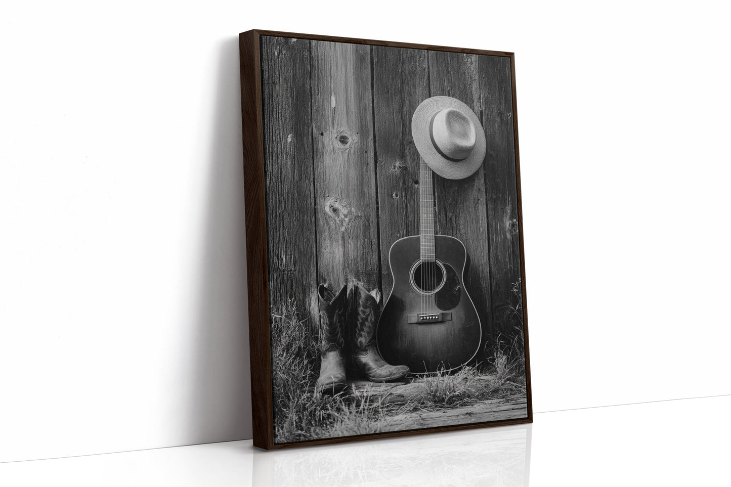 AL1863 - Premium Art Print - Brown Framed Canvas image 1
