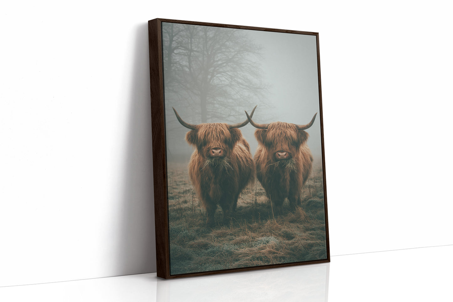 AL1837 - Premium Art Print - Brown Framed Canvas image 1