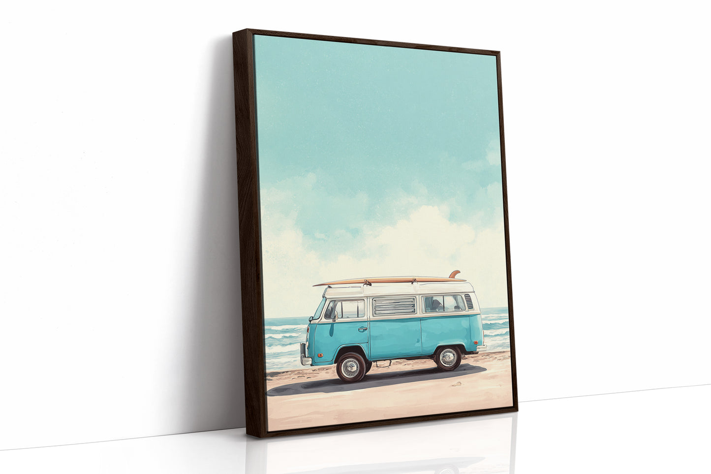 AL1841 - Premium Art Print - Brown Framed Canvas image 1