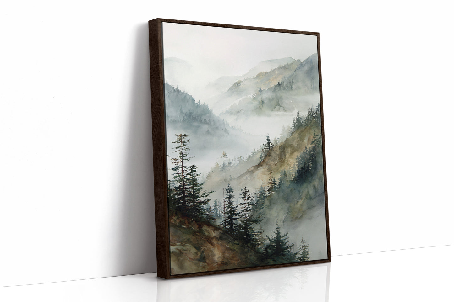 AL1843 - Premium Art Print - Brown Framed Canvas image 1