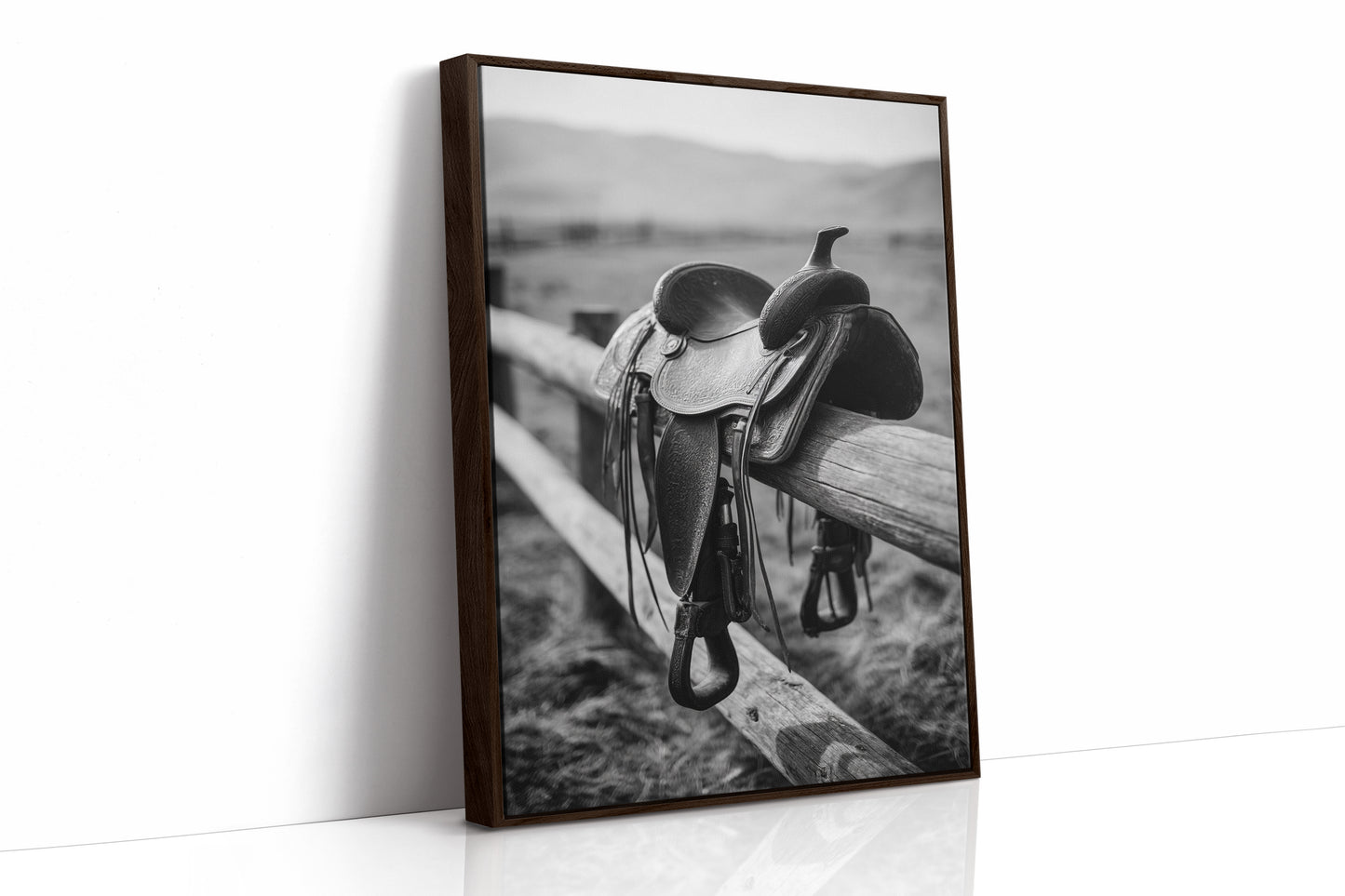 AL1827 - Premium Art Print - Brown Framed Canvas image 1