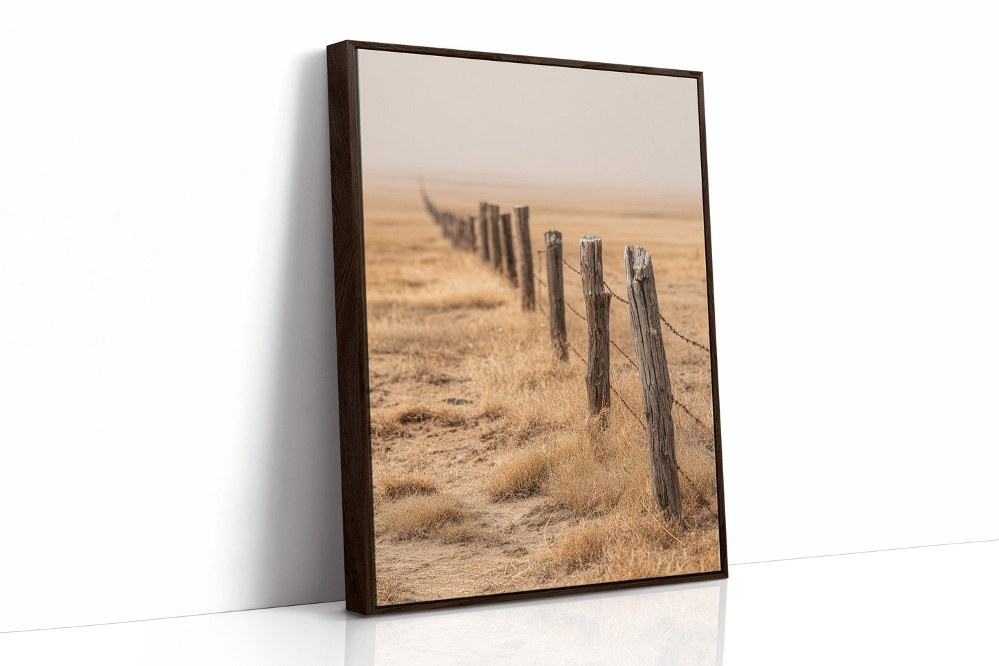 AL1832 - Premium Art Print - Brown Framed Canvas image 1