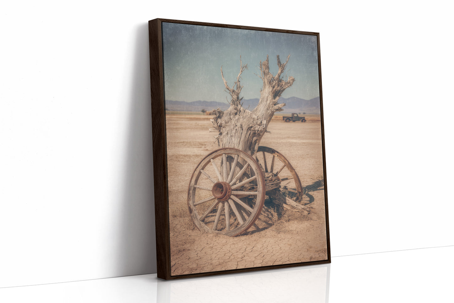 AL1822 - Premium Art Print - Brown Framed Canvas image 1