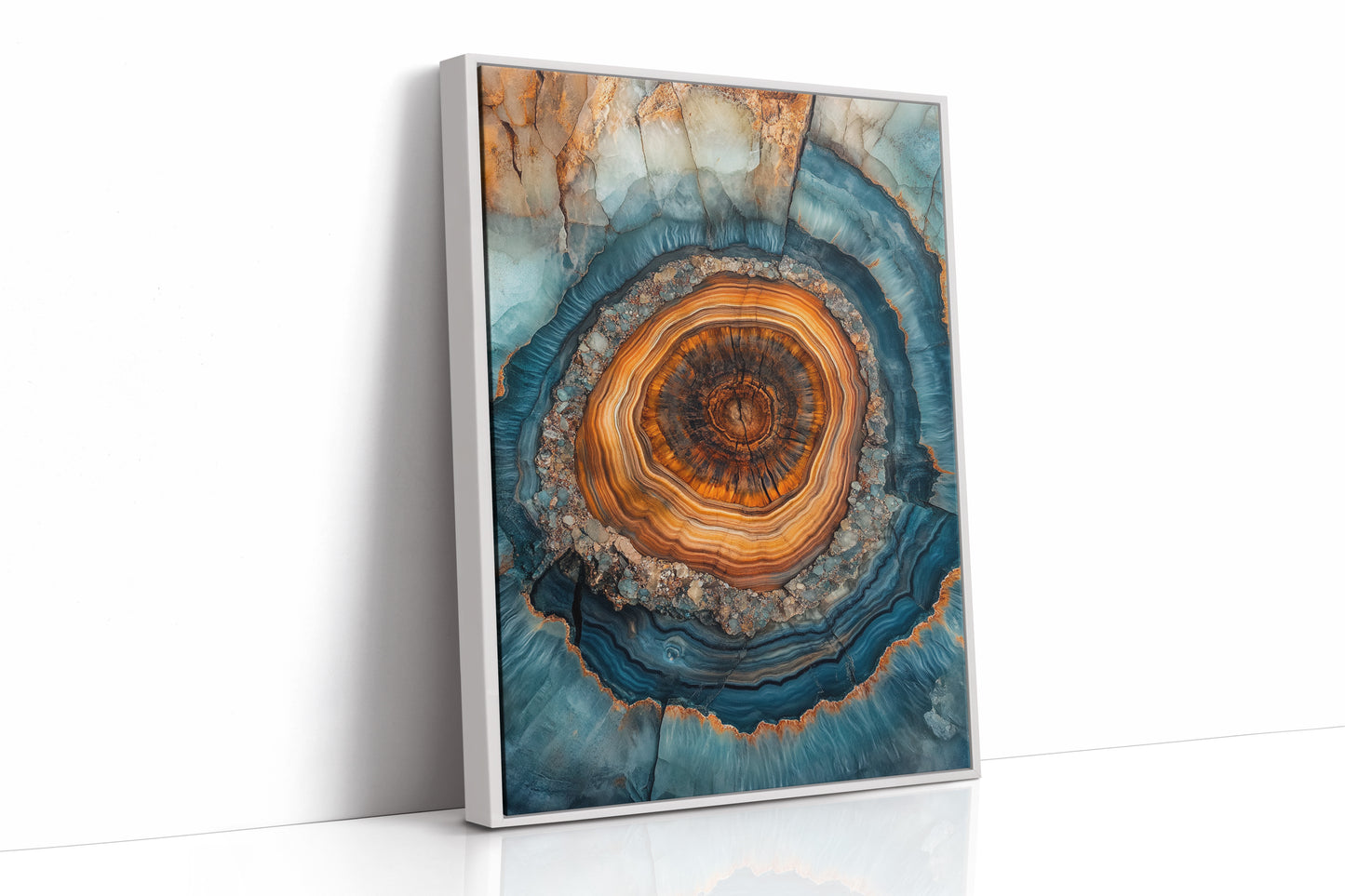 AL0012 - White Framed Canvas image 1