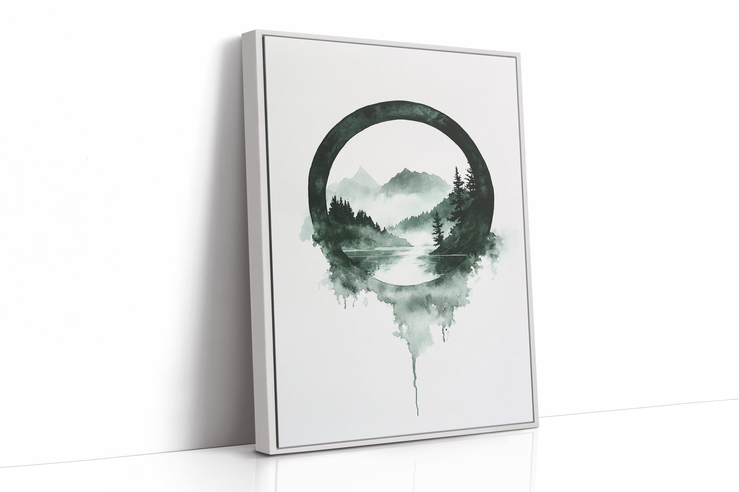 AL0015 - White Framed Canvas image 1