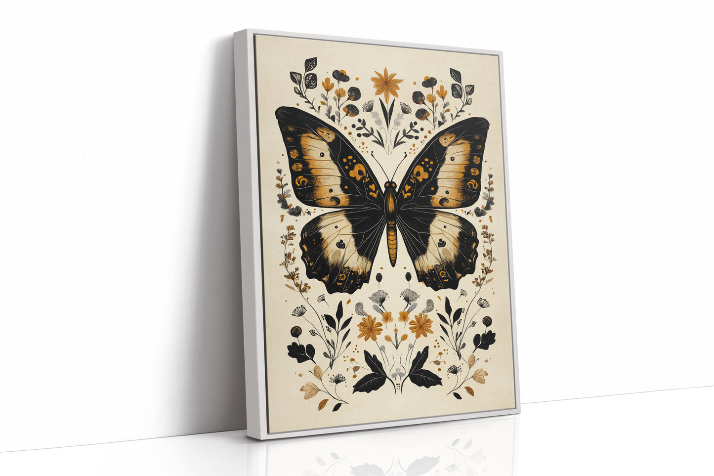 AL0023 - White Framed Canvas image 1