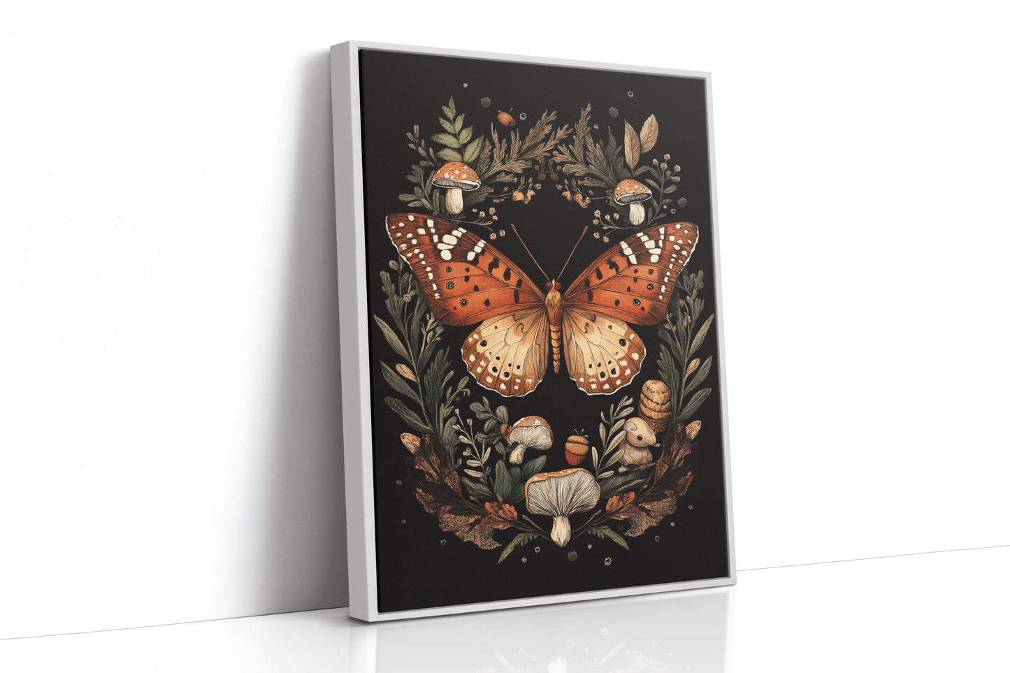 AL0026 - Premium Art Print - White Framed Canvas image 1