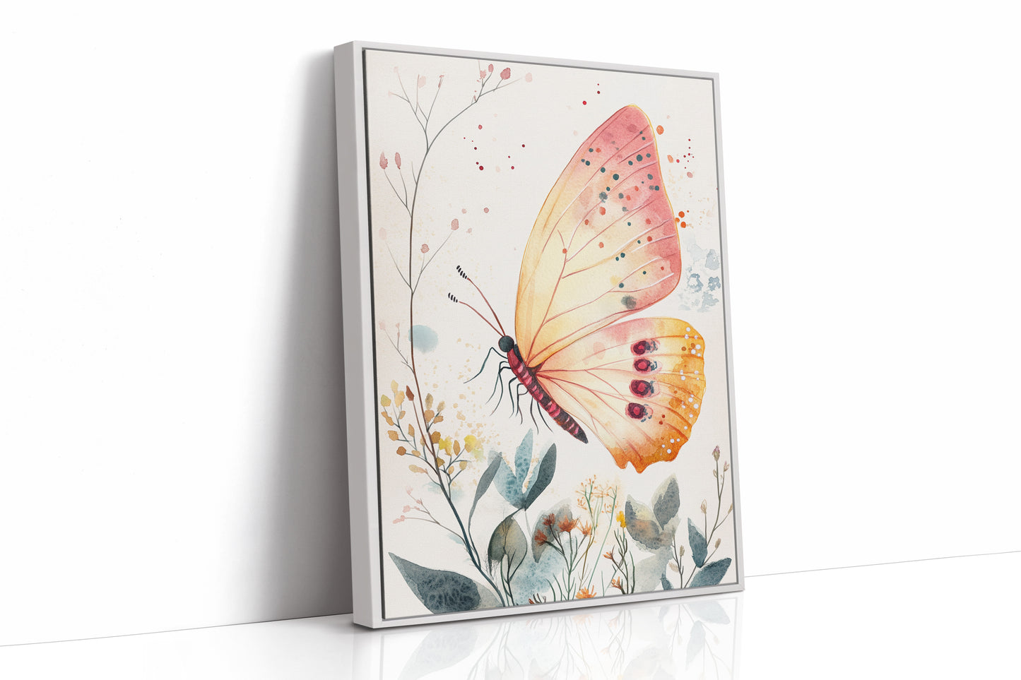 AL0028 - Premium Art Print - White Framed Canvas image 1