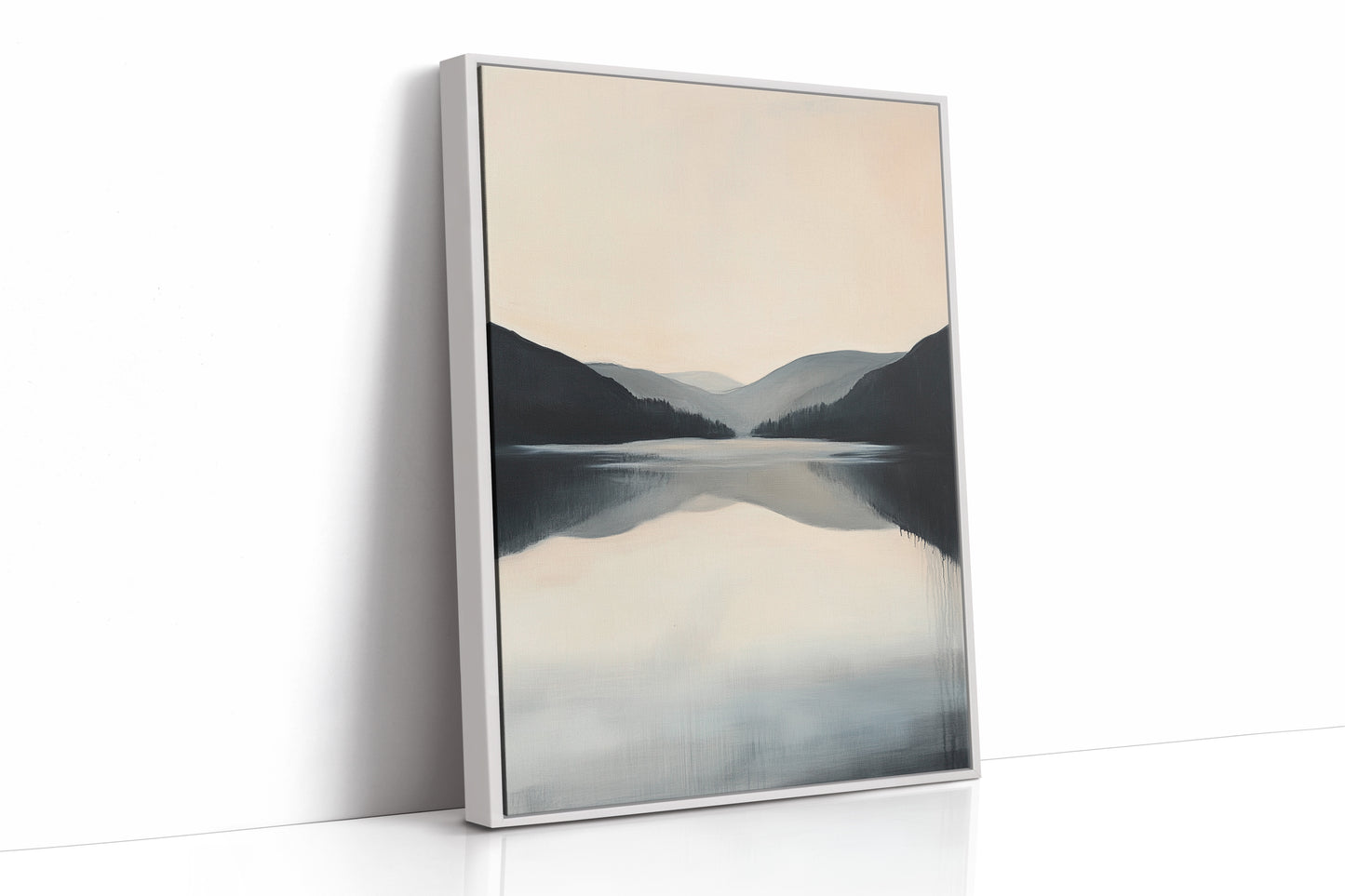 AL0050 - Premium Art Print - White Framed Canvas image 1