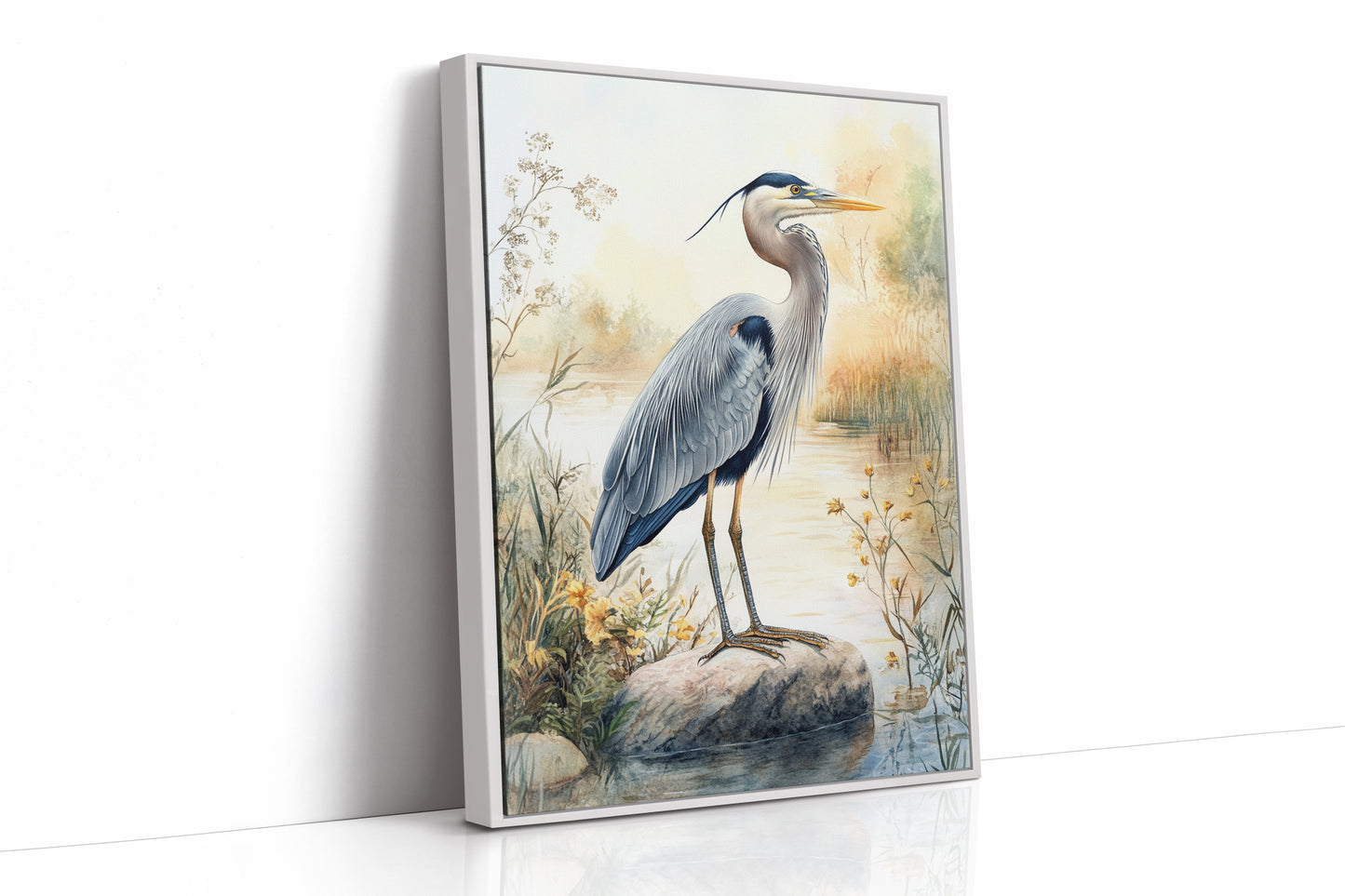 AL0056 - Premium Art Print - White Framed Canvas image 1