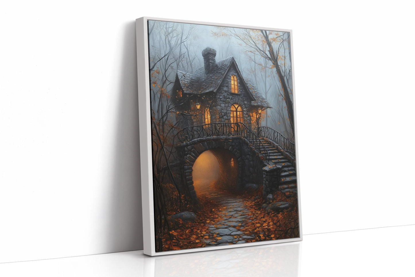 AL0063 - Premium Art Print - White Framed Canvas image 1