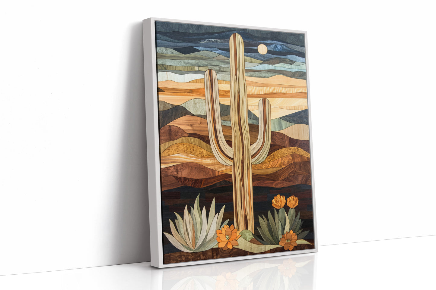 AL0073 - Premium Art Print - White Framed Canvas image 1