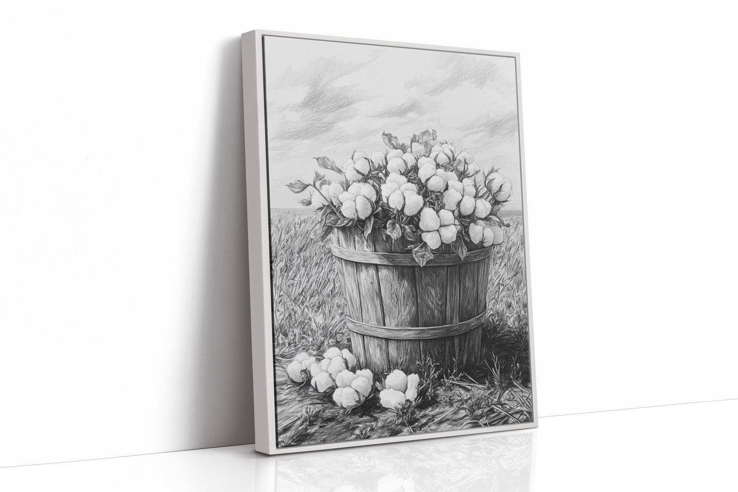 AL0077 - Premium Art Print - White Framed Canvas image 1