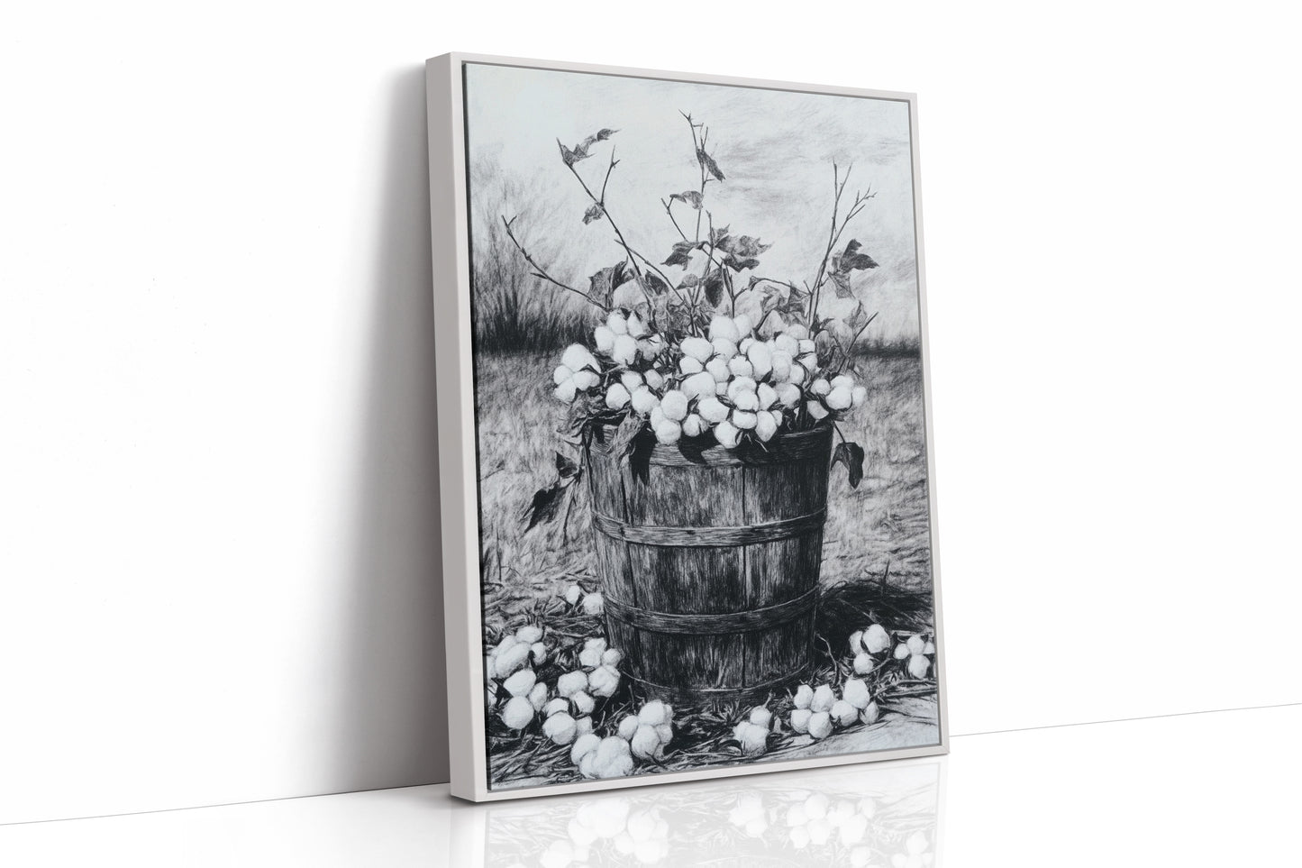 AL078 - Premium Art Print - White Framed Canvas image 1