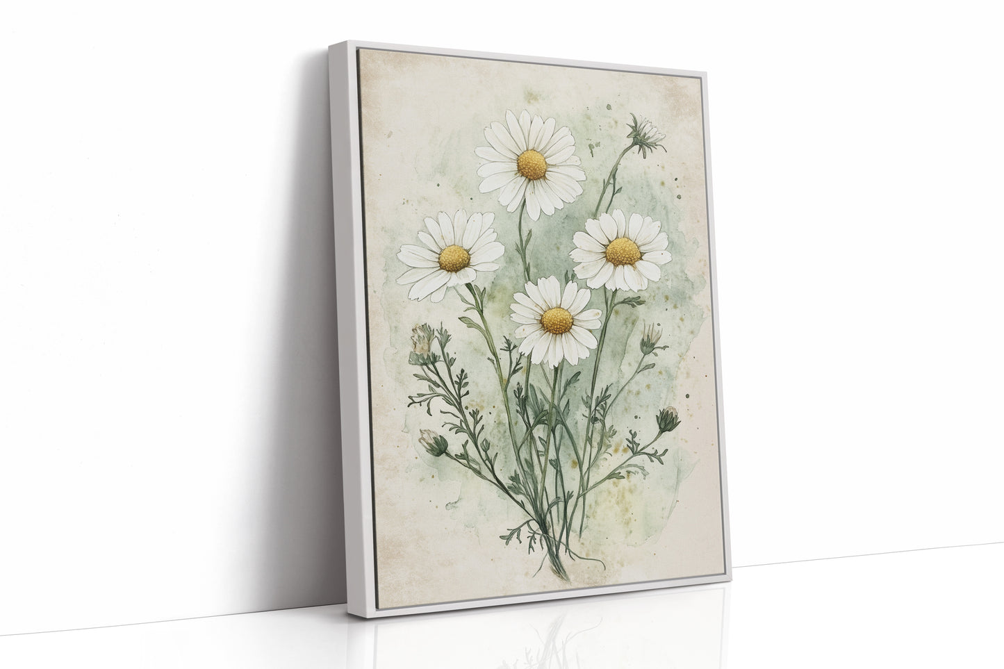 AL0085 - Premium Art Print - White Framed Canvas image 1
