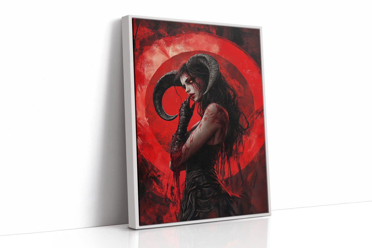 AL0115 - Premium Art Print - White Framed Canvas image 1