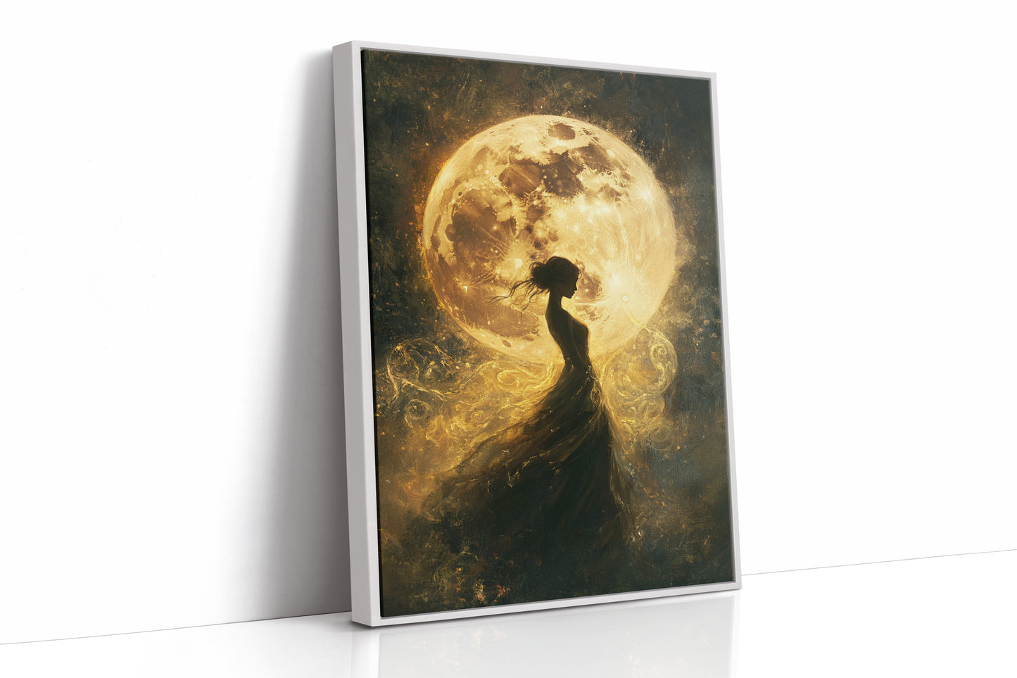 AL0123 - Premium Art Print - White Framed Canvas image 1