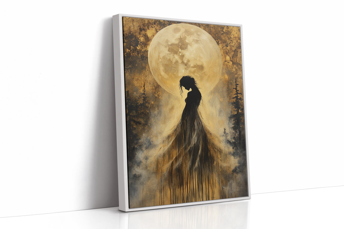 AL0124 - Premium Art Print - White Framed Canvas image 1
