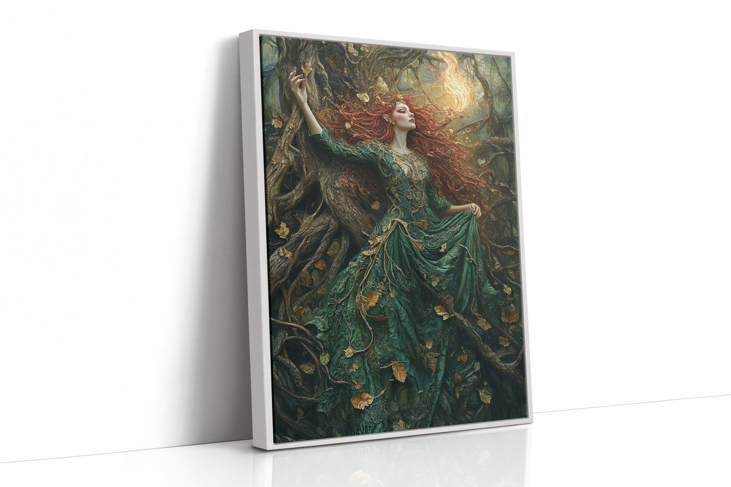 AL0126 - Premium Art Print - White Framed Canvas image 1
