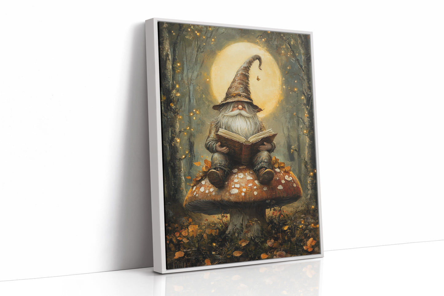 AL0142 - Premium Art Print - White Framed Canvas image 1